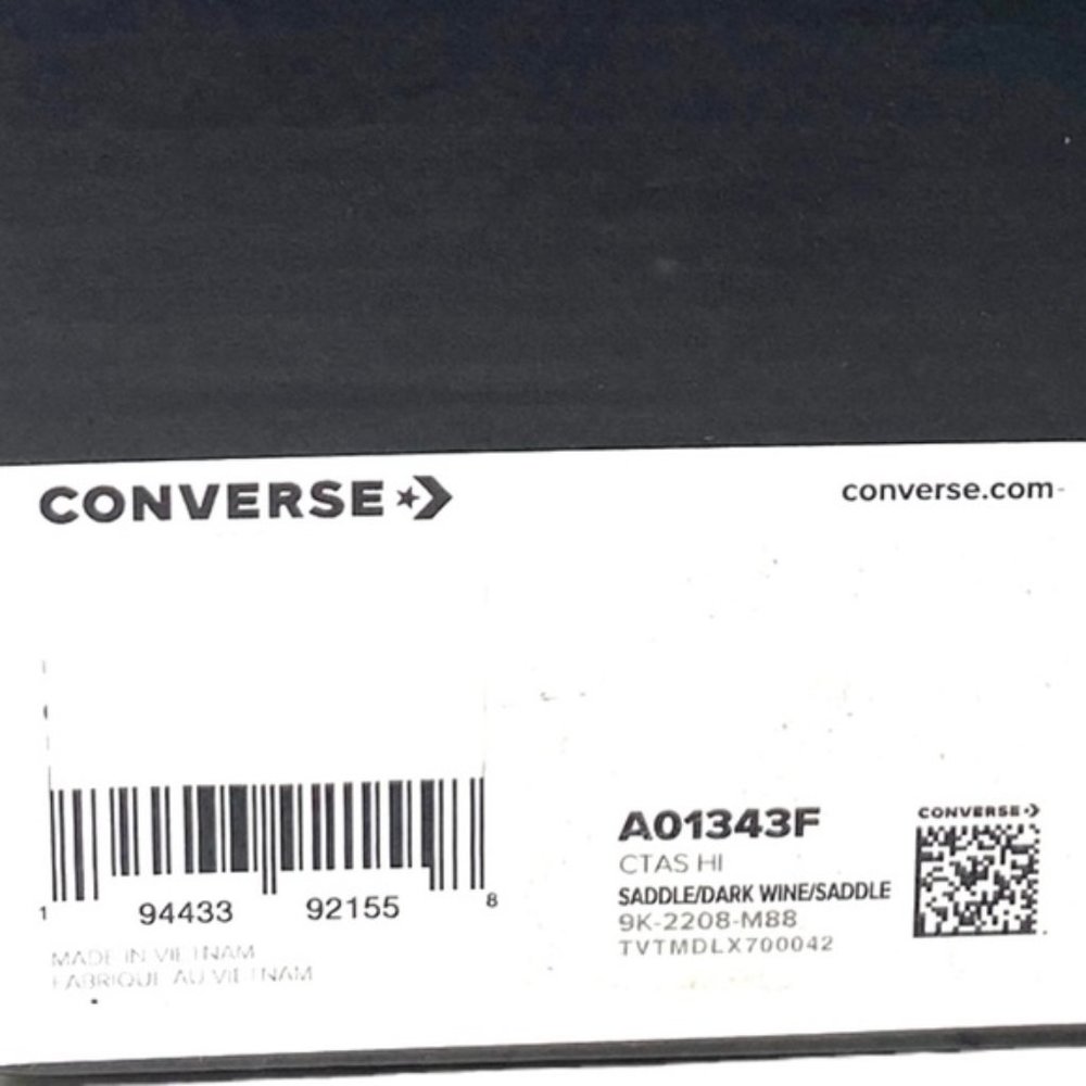 Converse Ctas High Top Sneakers Skate For Men Casual Shoe Brown Canvas A01343F - Picture 10 of 10